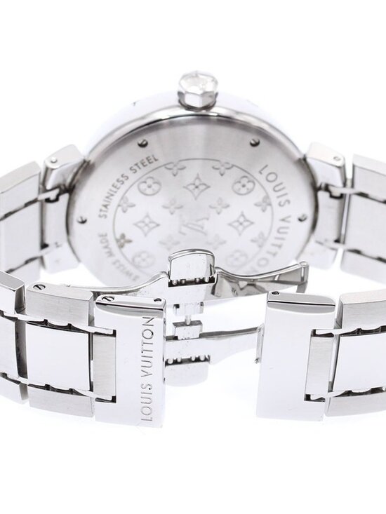 LOUIS VUITTON Tambour Q1111 Date Brown Dial Quartz Men\'s Watch_867606